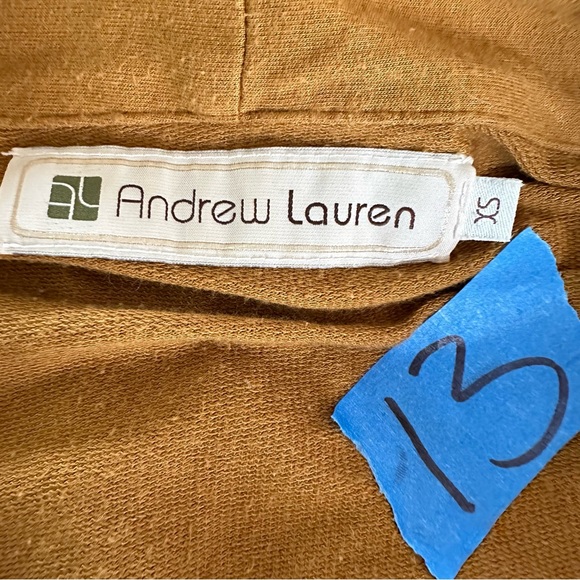 andrew lauren top size xs dark mustard super pretty - Picture 2 of 11